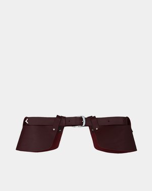 Leather belt with cherry Betsy peplum