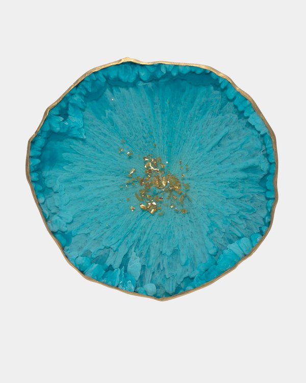 Подставка из смолы в технике чашка Петри или PetriDIsh