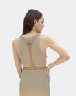 Olivia Reversible Beige and Red Women's Harness - Back View