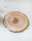 Подставка из эпоксидки Брызги шампанского - вид под углом