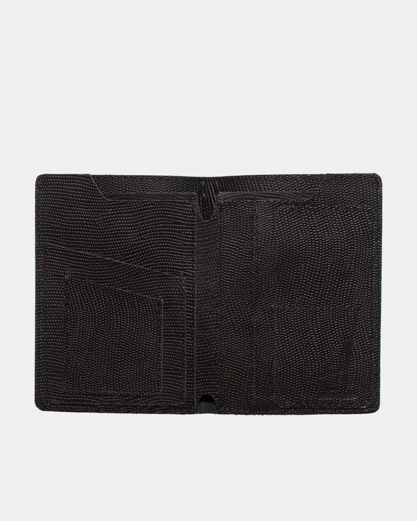 Black wallet at opened state