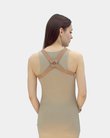 Emily Reversible Beige and Red Harness for Women - Rear View