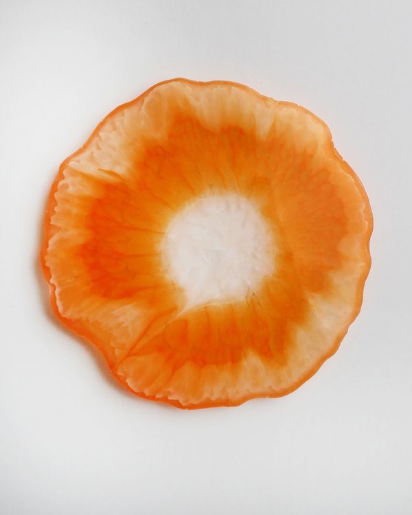 Подставка из эпоксидной смолы Апельсин - вид снизу