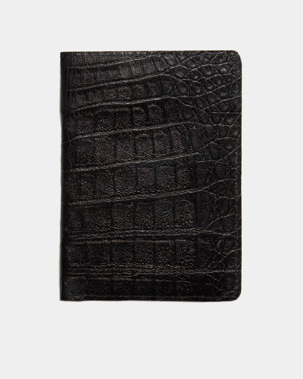 Black wallet front view