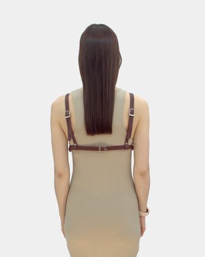 Alexa - Cherry women's harness, back view