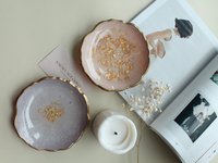 Resin Plates with Candle