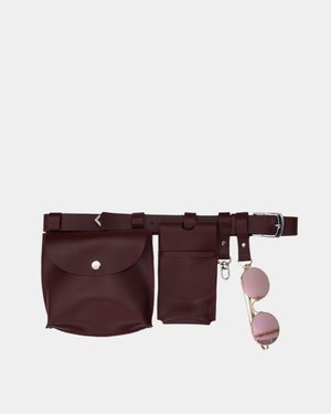 Colorado cherry women's belt bag with items