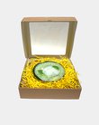 Подставка из эпоксидной смолы "Изумрудная хризантема" в коробке