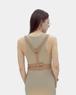 Kristal Beige and Red Women's Harness - Back View